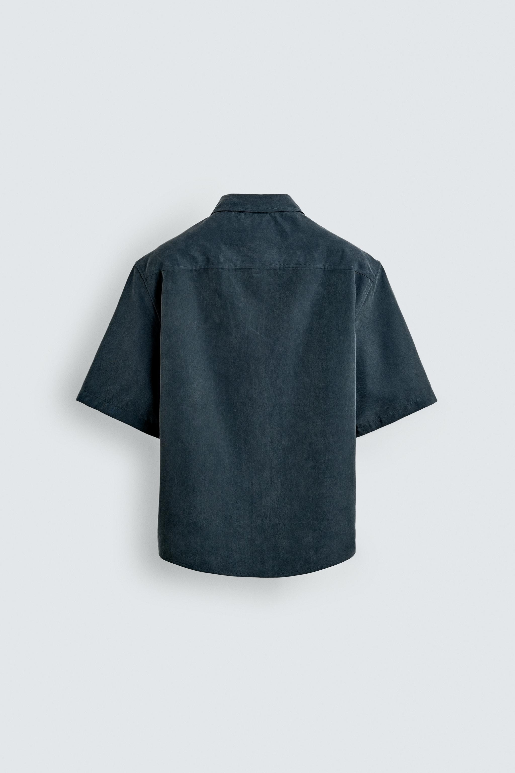 WASHED EFFECT RELAXED FIT SHIRT